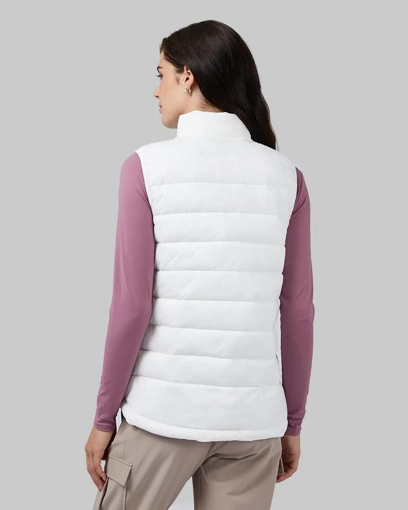 32 Degrees Heat Women's Lightweight Poly-Fill Packable Vest | Zippered Pockets | Layering | Water Repellent