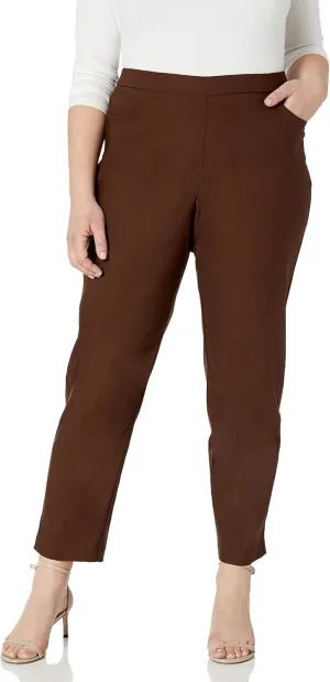 Alfred Dunner Women's Allure Slimming Plus Size Stretch Pants-Modern Fit
