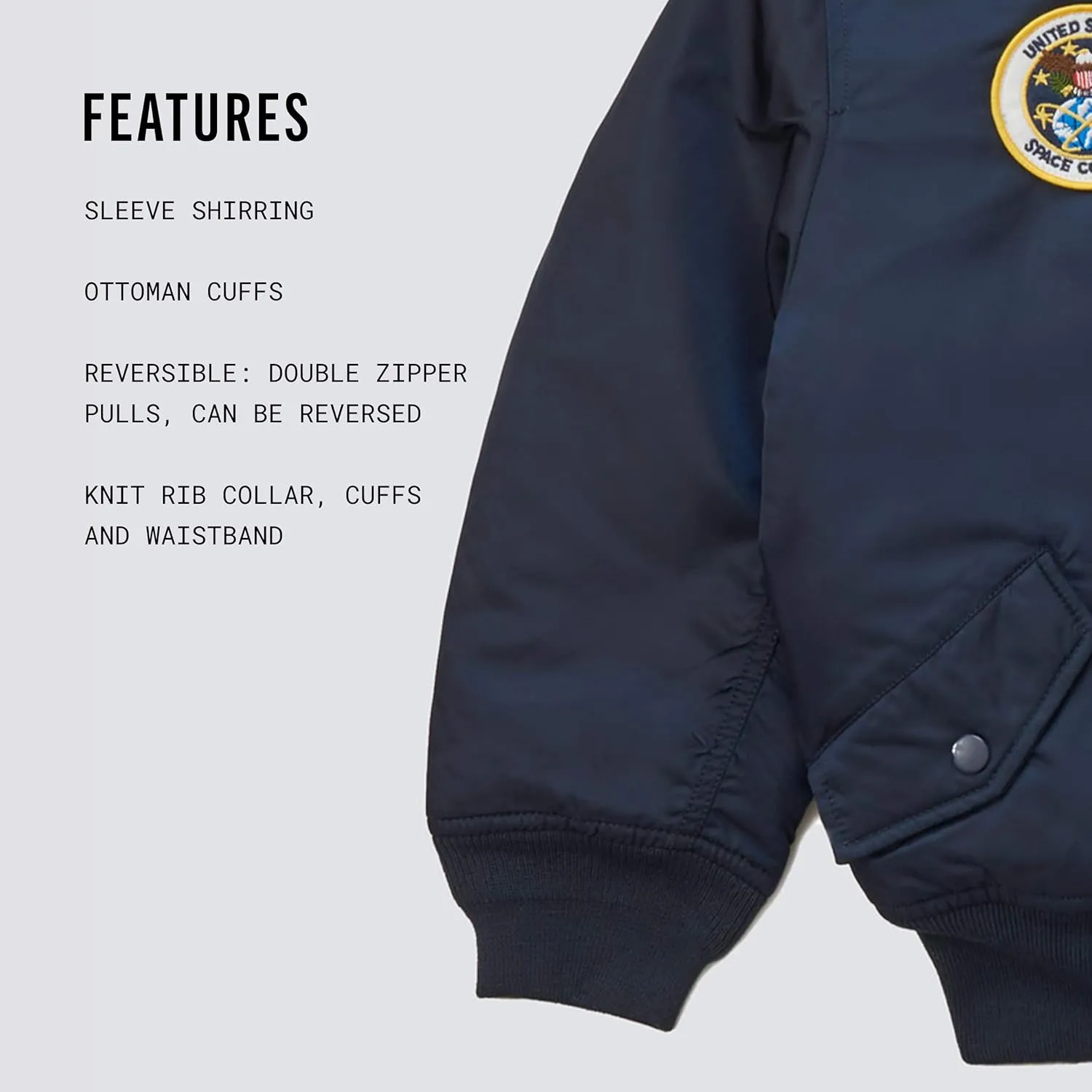 Alpha Industries Big Boys' Nasa MA-1 Bomber Jacket