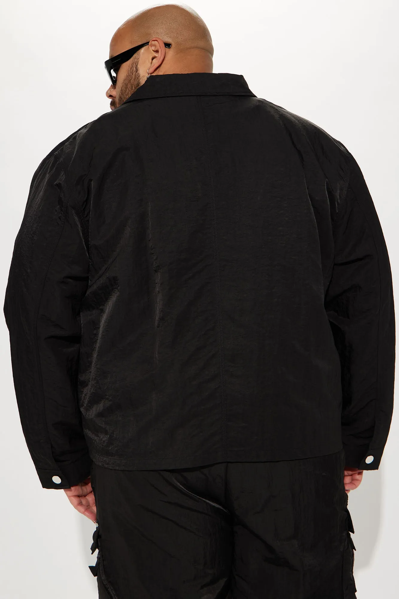 As It Was Nylon Coach Jacket - Black