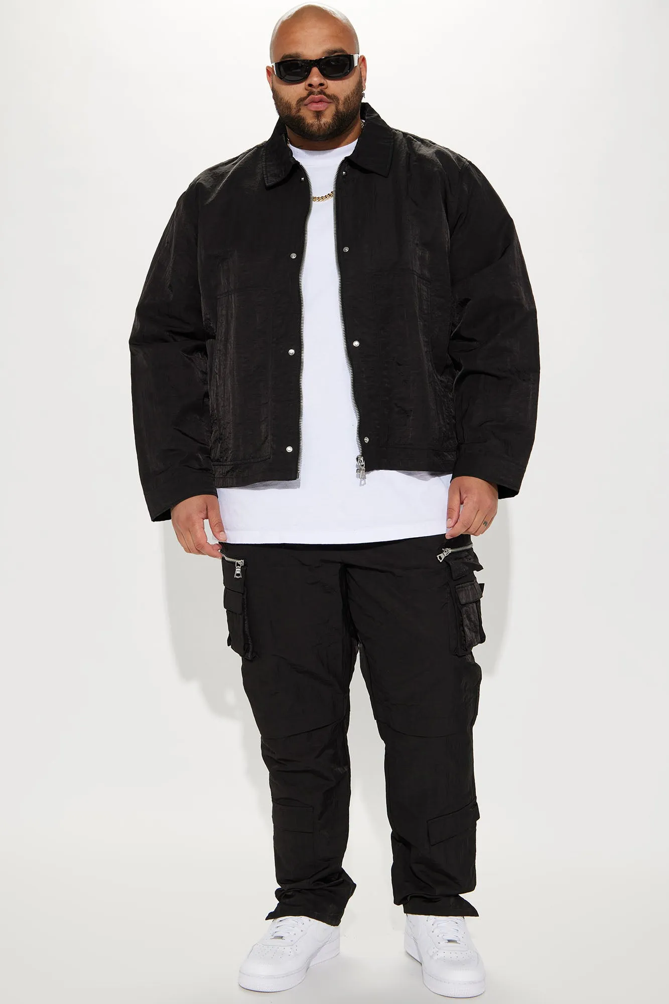 As It Was Nylon Coach Jacket - Black