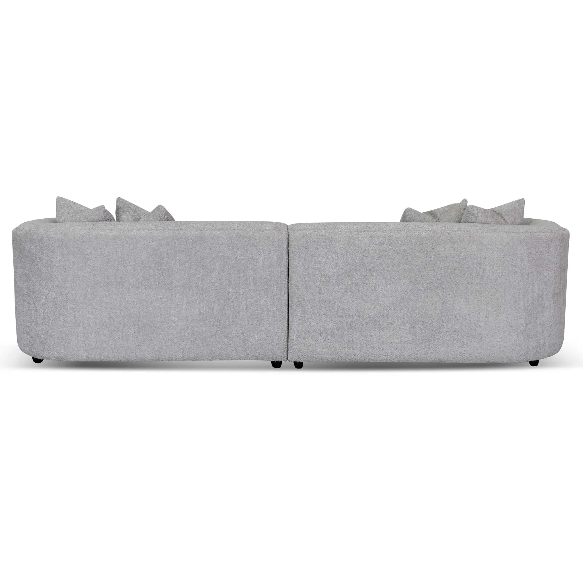 Carissa 4 Seater Sofa - Light Grey Fleece