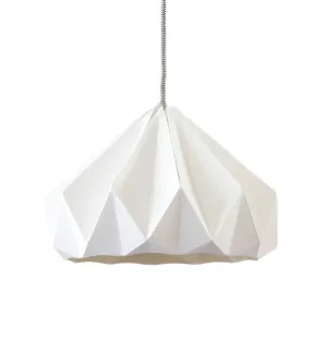 Chestnut paper origami lampshade white