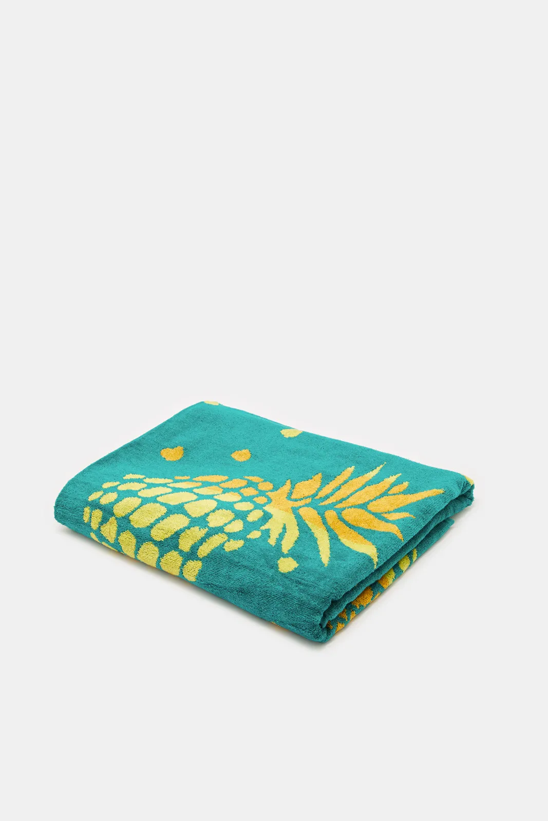 Green Pineapple Beach Towel