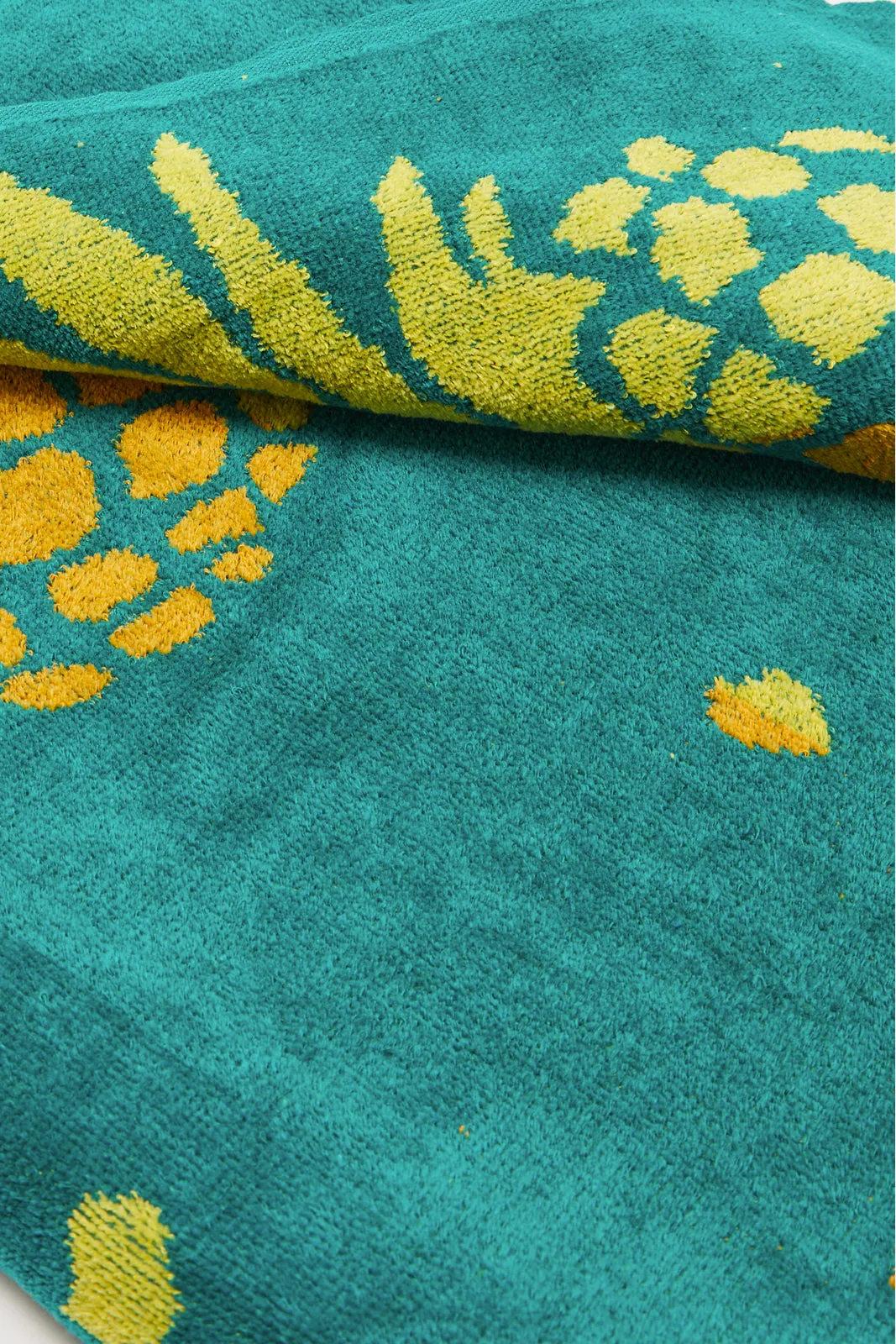 Green Pineapple Beach Towel
