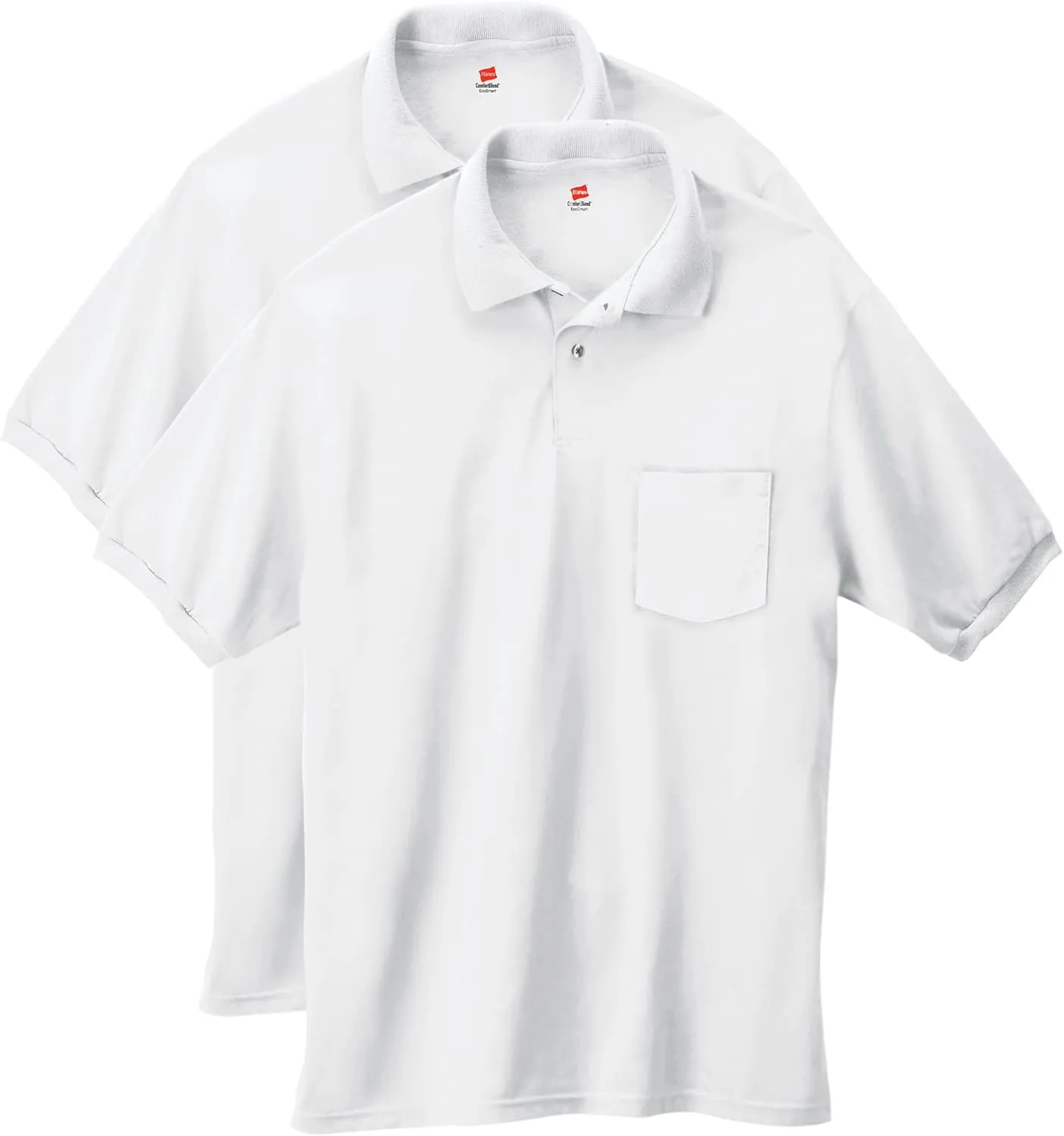 Hanes Men's Short-Sleeve Jersey Pocket Polo (Pack of 2)