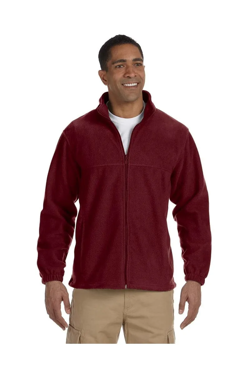 Harriton M990T: Men's Tall 8 oz. Full-Zip Fleece
