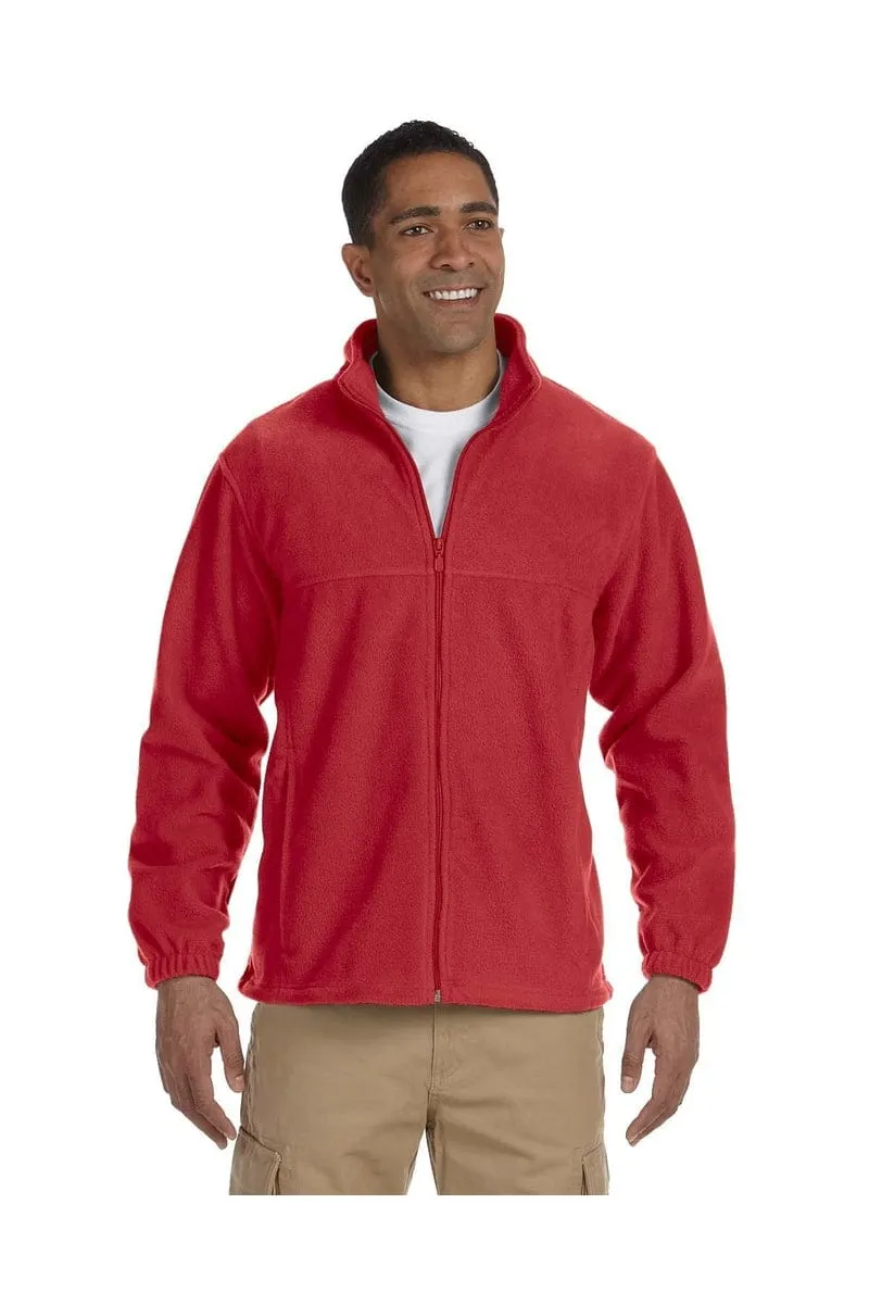 Harriton M990T: Men's Tall 8 oz. Full-Zip Fleece