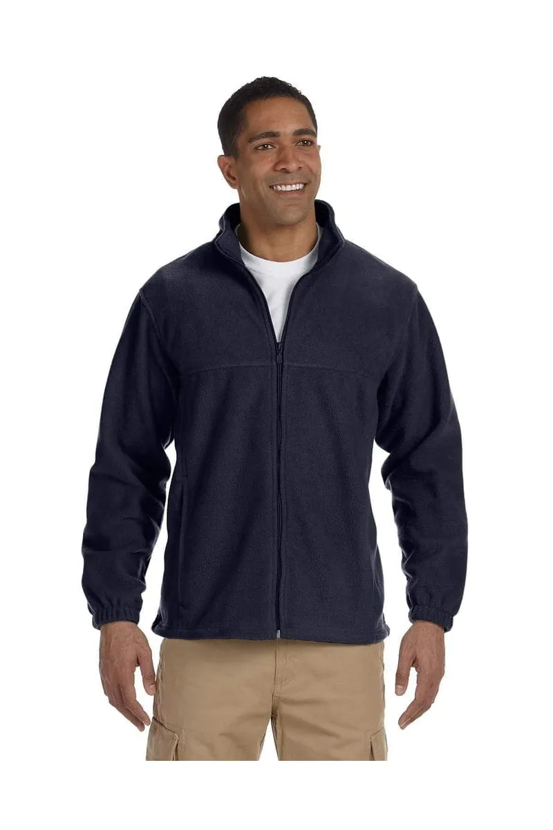 Harriton M990T: Men's Tall 8 oz. Full-Zip Fleece