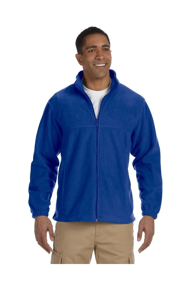 Harriton M990T: Men's Tall 8 oz. Full-Zip Fleece