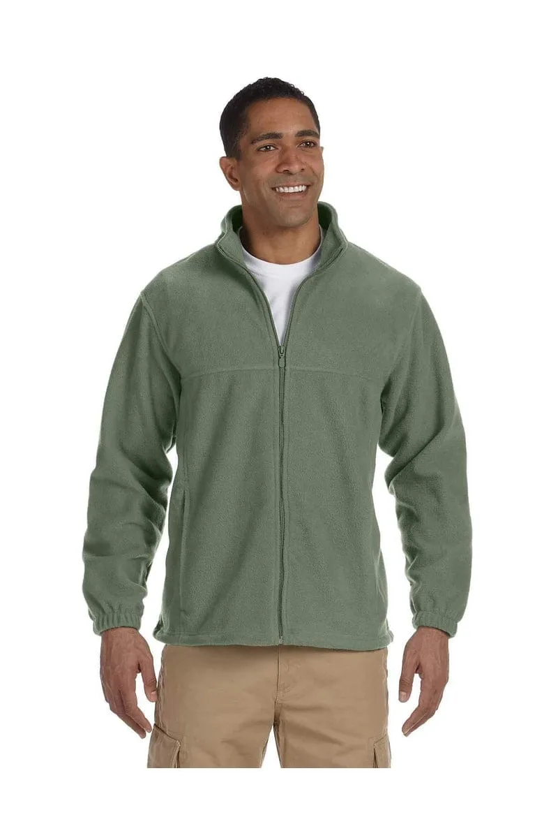 Harriton M990T: Men's Tall 8 oz. Full-Zip Fleece