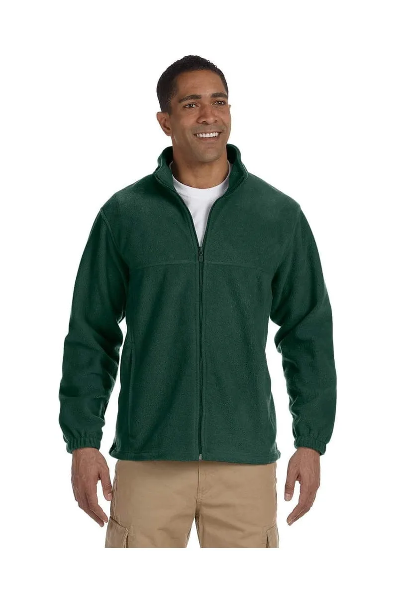 Harriton M990T: Men's Tall 8 oz. Full-Zip Fleece