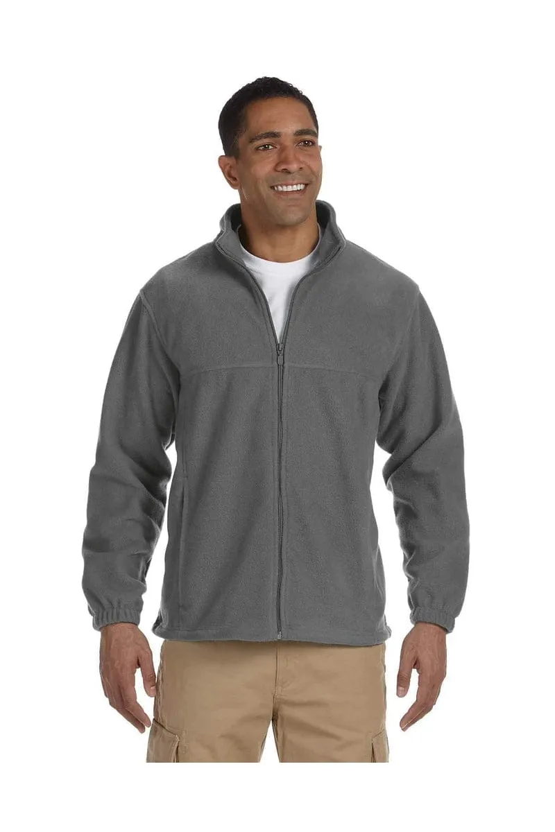 Harriton M990T: Men's Tall 8 oz. Full-Zip Fleece