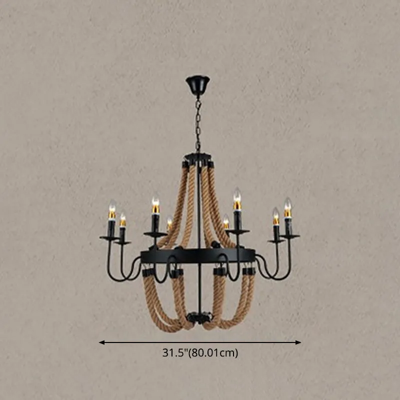 Industrial Wagon Wheel Chandelier Pendant with Adjustable Hanging Chain - Metal Ceiling Light for Restaurants