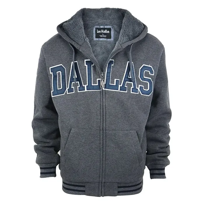 Lee Hanton MFJ122 Men's Dallas Zippered Hooded Jacket