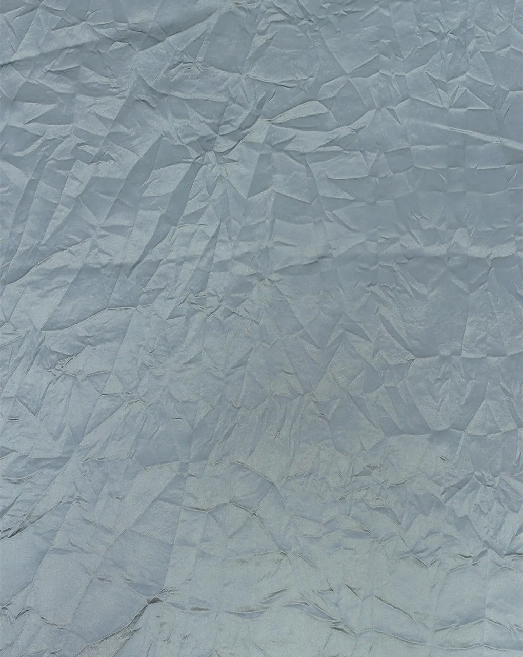 LIGHT GREY CRUSHED POLYESTER SATIN FABRIC