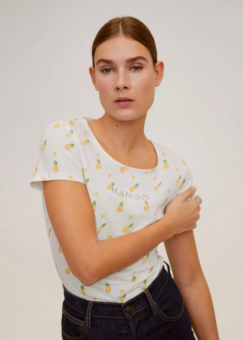 Mango Camiseta Womens T-Shirt