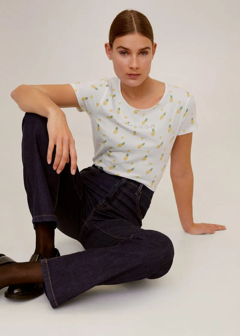 Mango Camiseta Womens T-Shirt