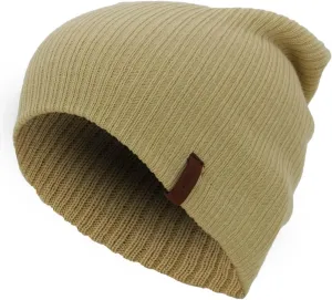 Men's Thin Slouchy Beanie Hats Slouch Baggy Soft Winter Hat Light Weight Knitted Unisex