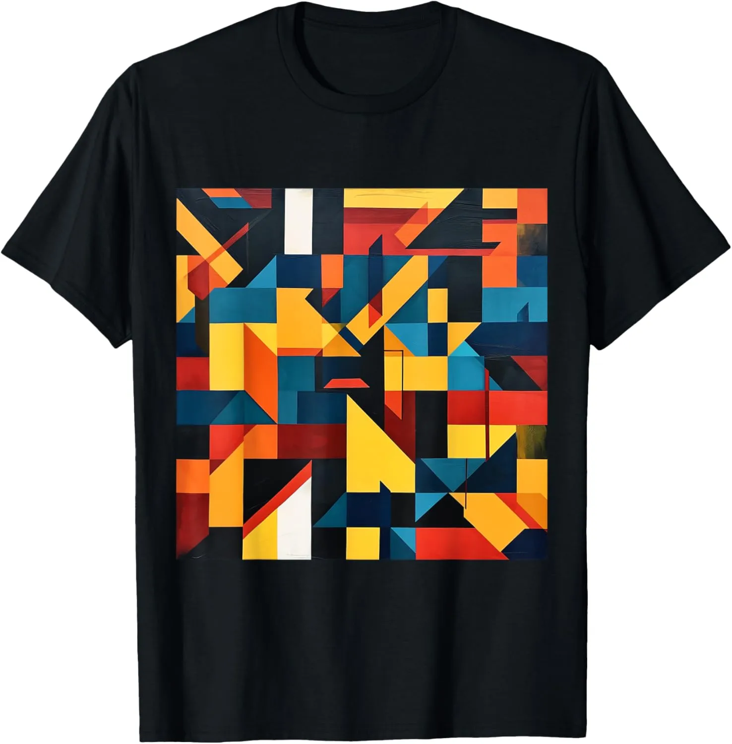 modern abstract pattern art design, Boho Abstract Geometric T-Shirt