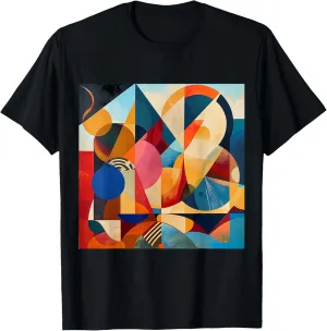 modern abstract pattern art design, Boho Abstract Geometric T-Shirt