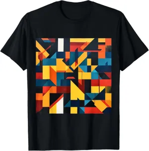modern abstract pattern art design, Boho Abstract Geometric T-Shirt