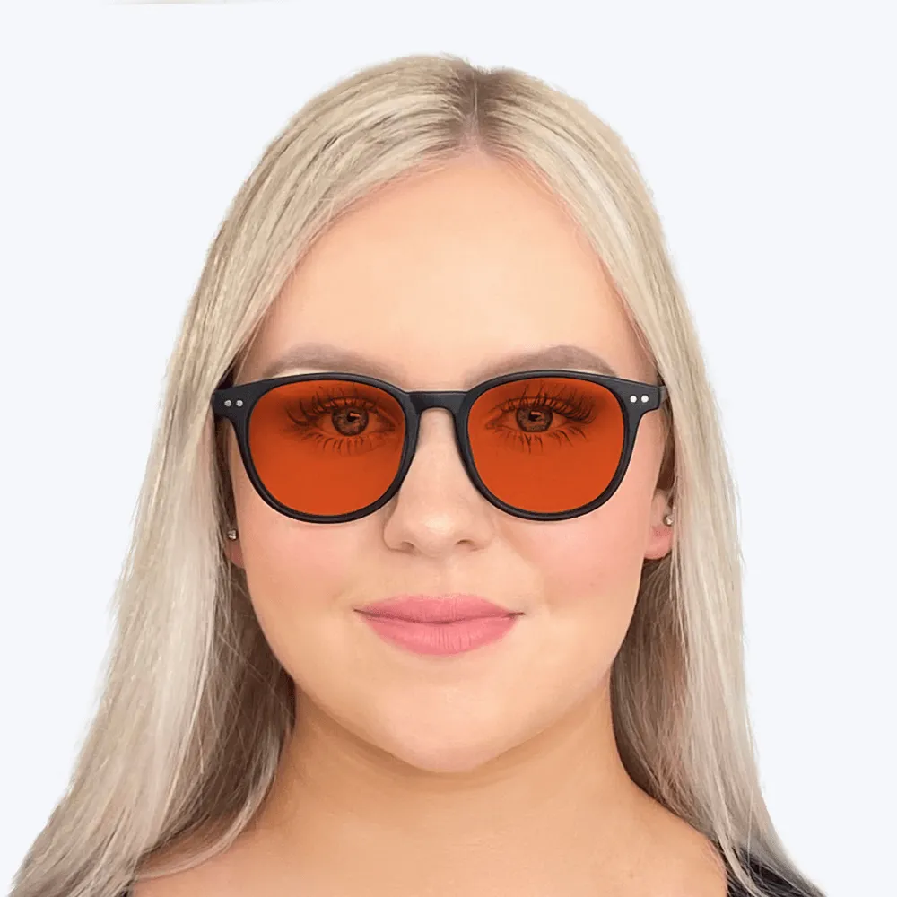 NightFall Billie Blue Blocking Glasses - Black - Prescription