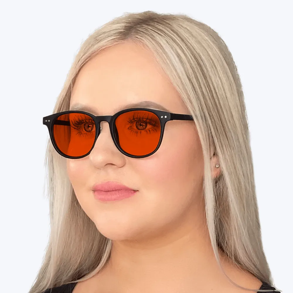 NightFall Billie Blue Blocking Glasses - Black - Prescription
