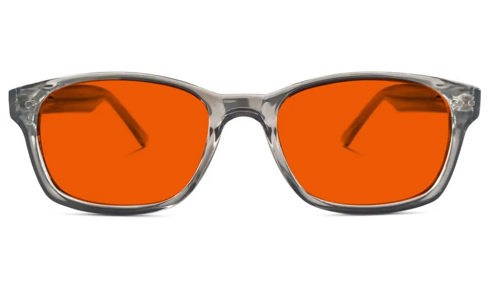 NightFall Wayfarer Blue Blocking Glasses - Pearl Grey - Prescription