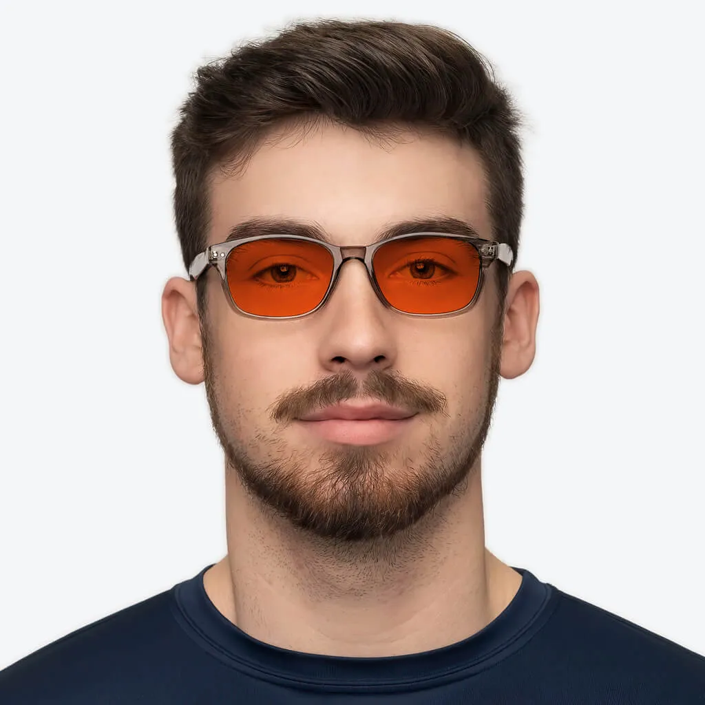 NightFall Wayfarer Blue Blocking Glasses - Pearl Grey - Prescription