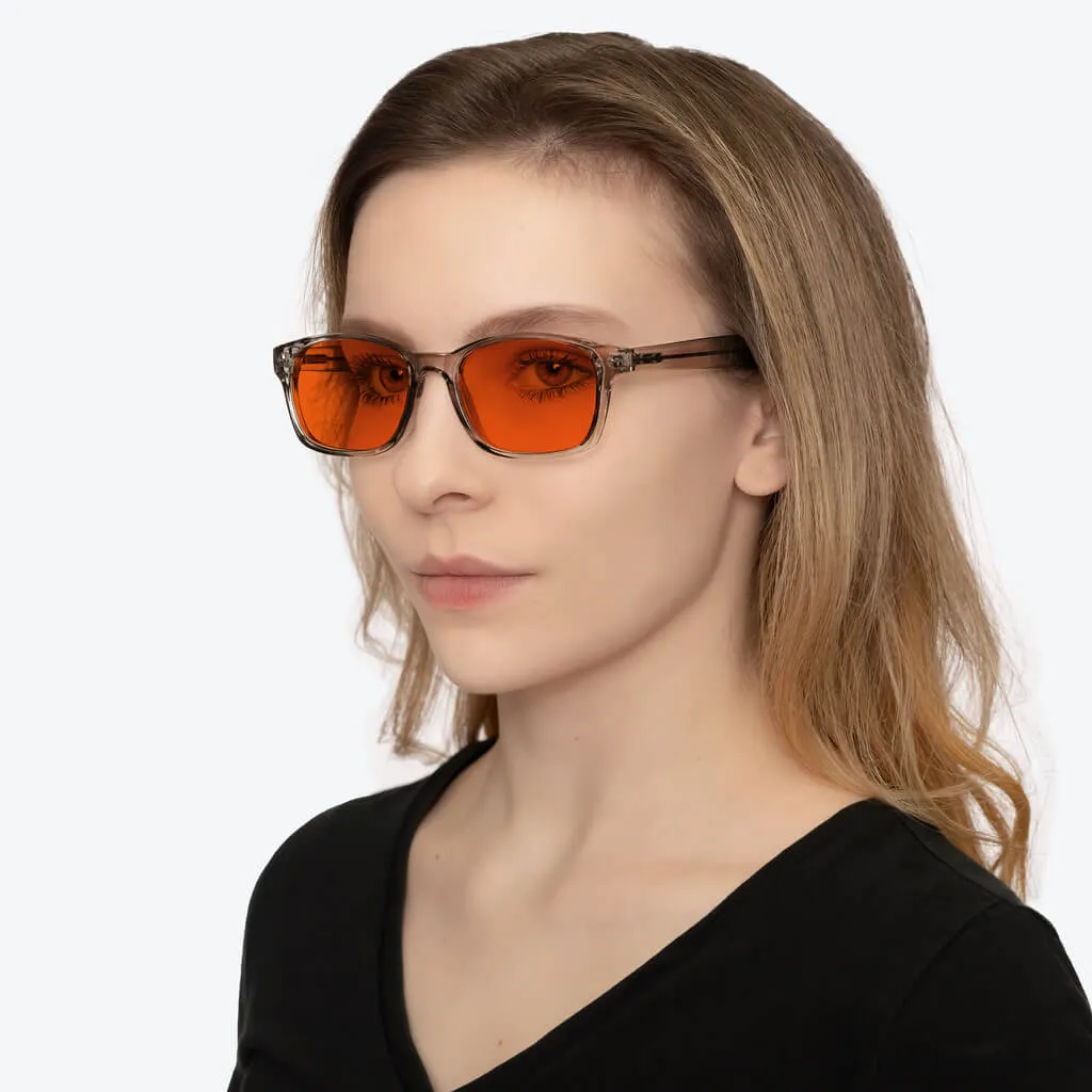 NightFall Wayfarer Blue Blocking Glasses - Pearl Grey - Prescription