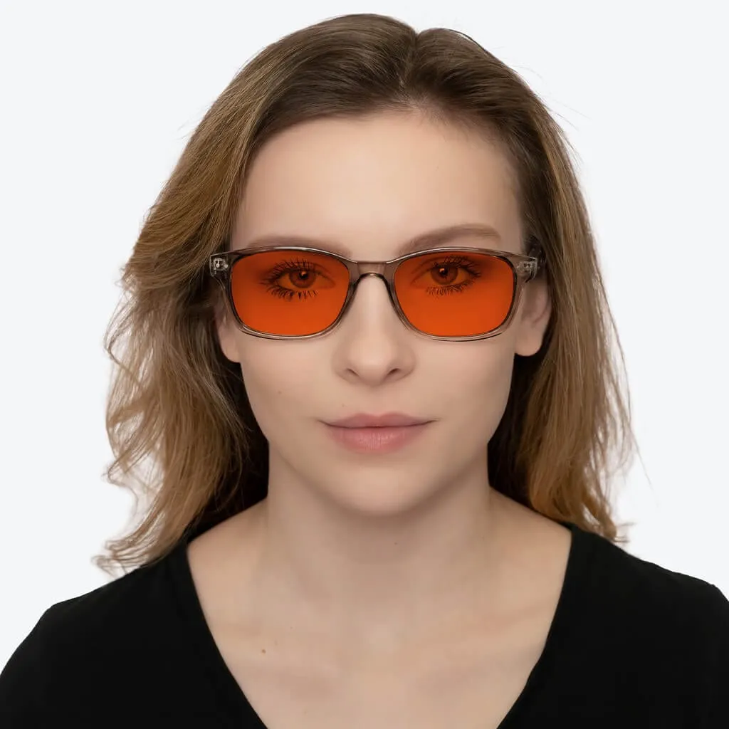 NightFall Wayfarer Blue Blocking Glasses - Pearl Grey - Prescription