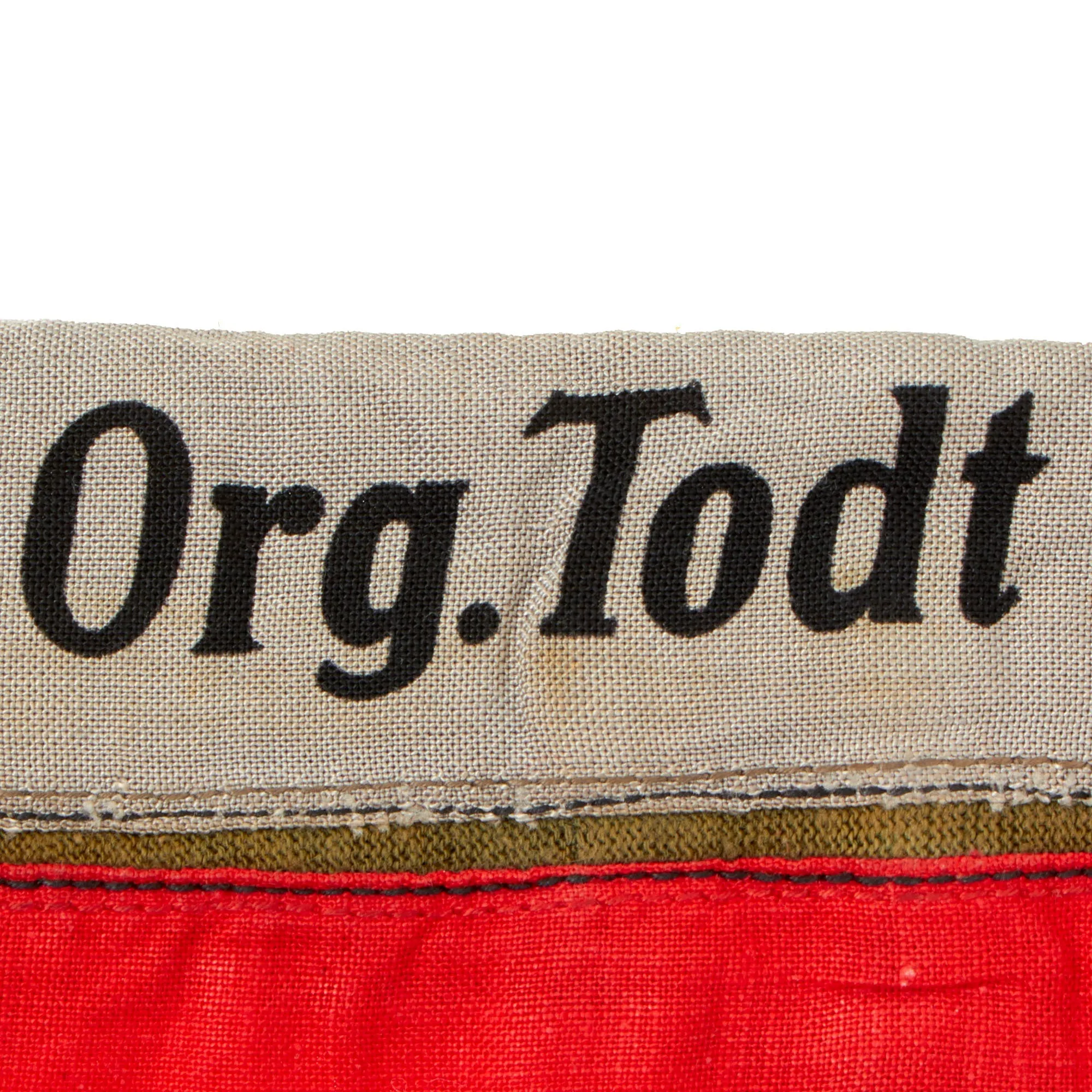 Original Rare German WWII NSDAP Organisation TODT Printed Armband