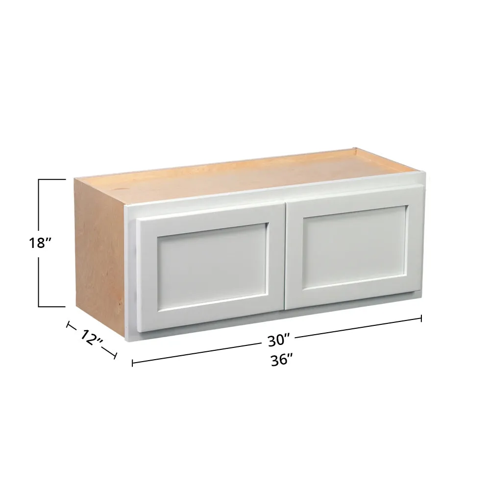 Pure White 36" x 18" x 12" Wall Cabinet