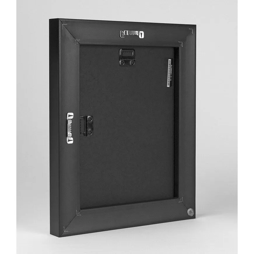 "Block Party II" Black Float Frame Canvas Art