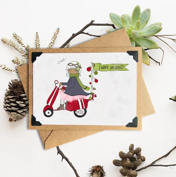 Rather Puckish Holiday Greeting Card - Multiple Styles