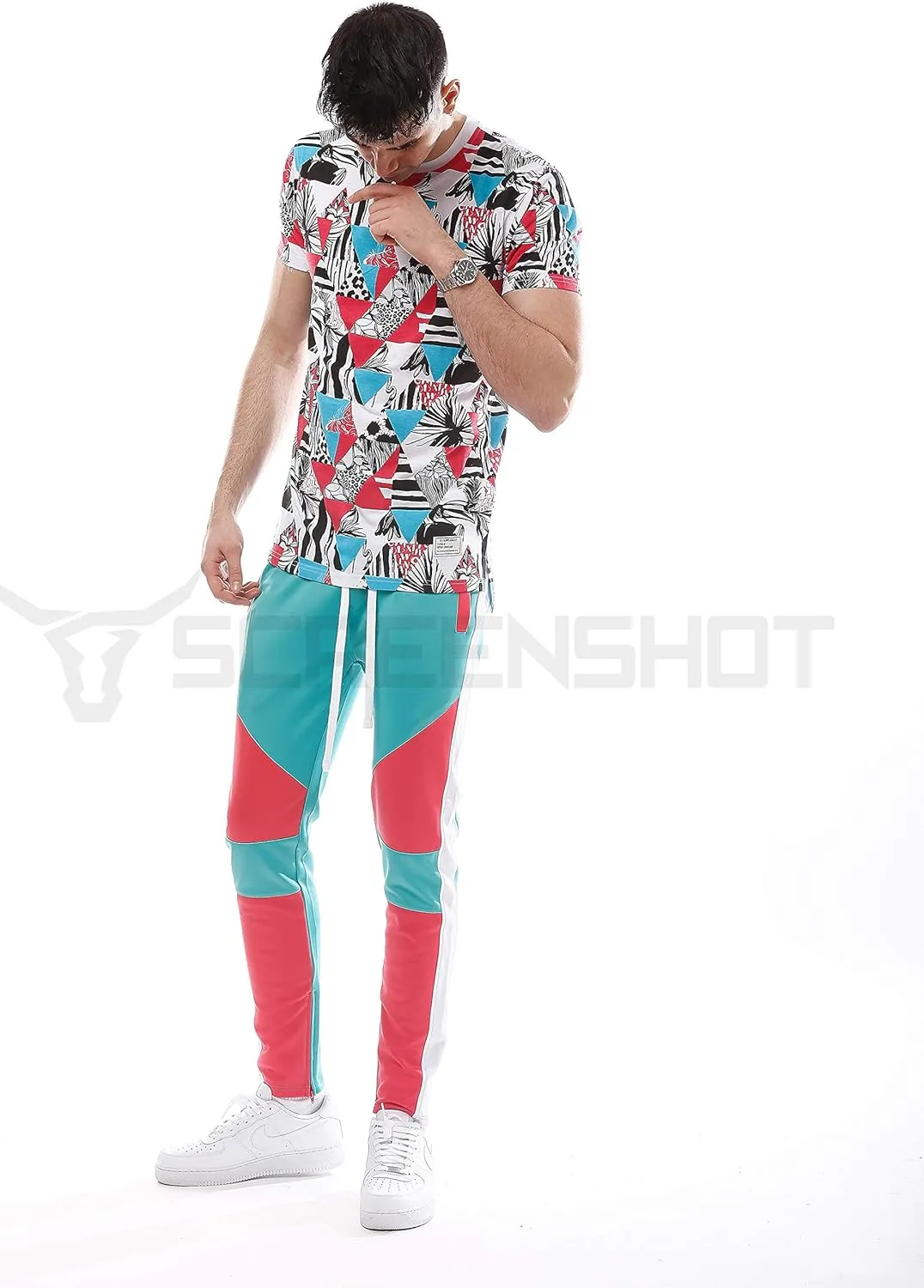 SCREENSHOT-Track Pants Fashion P41902 Mens Premium Straight Fit Athletic Fitness Fashion Urban Streetwear Bottoms