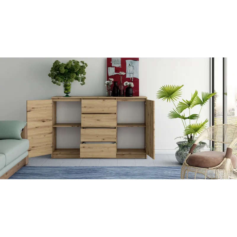SIDEBOARD 2 4 ARTISAN OAK 140CM