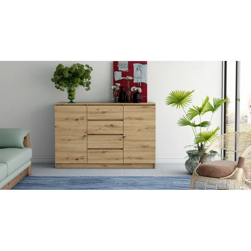 SIDEBOARD 2 4 ARTISAN OAK 140CM