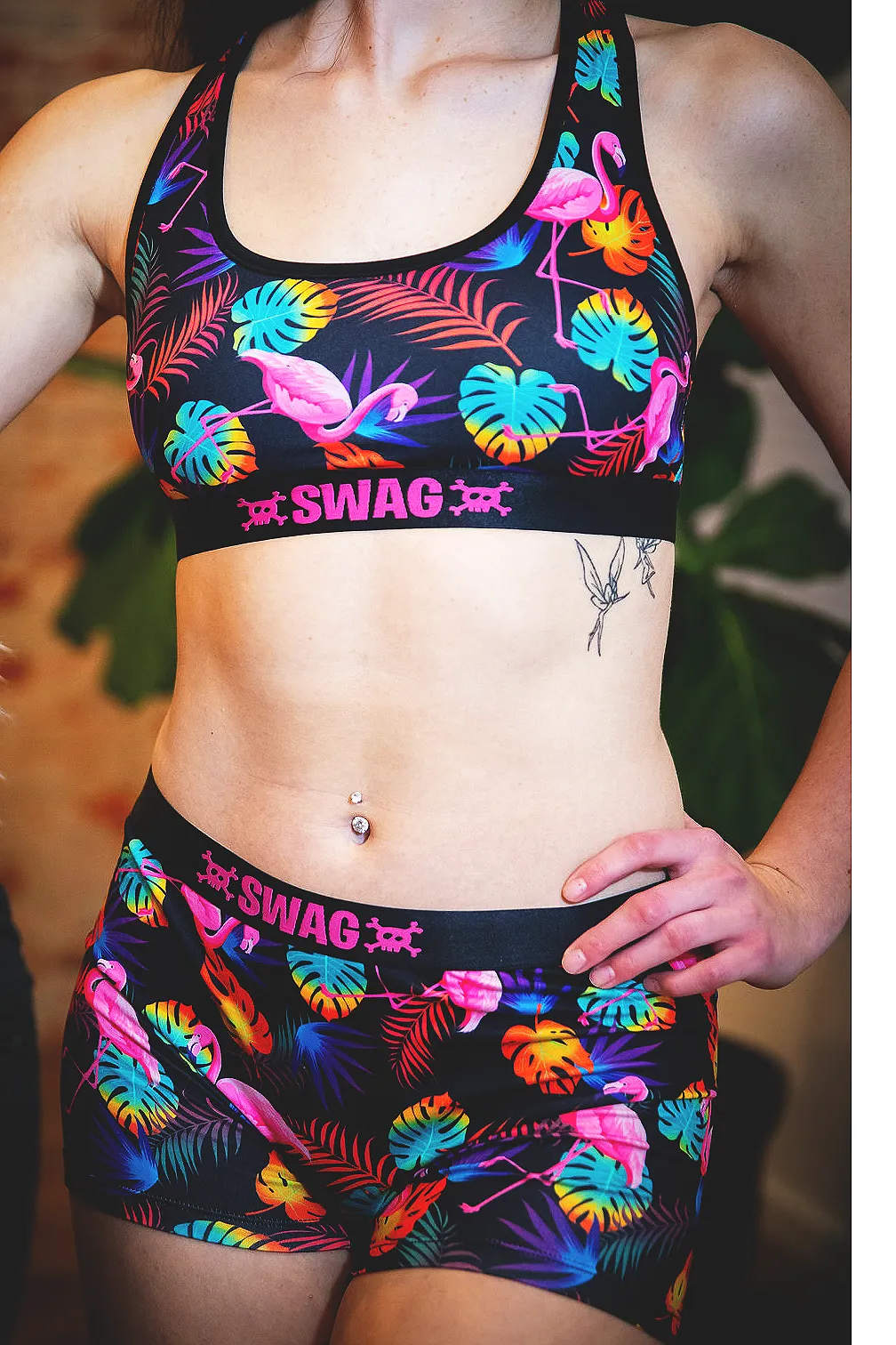 SWAG - 3" Women's Flamingo Boy Short