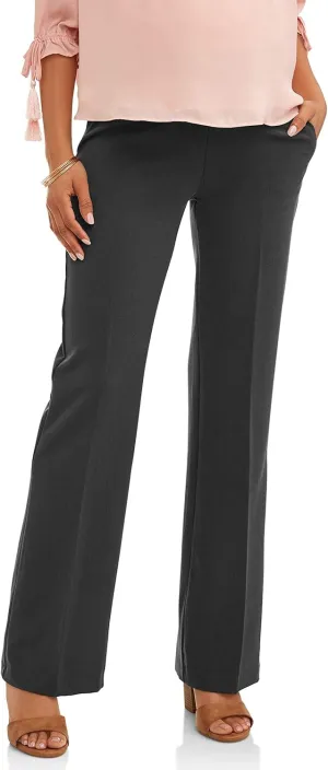 Times Two Maternity Women's Flare Leg Dress Pants