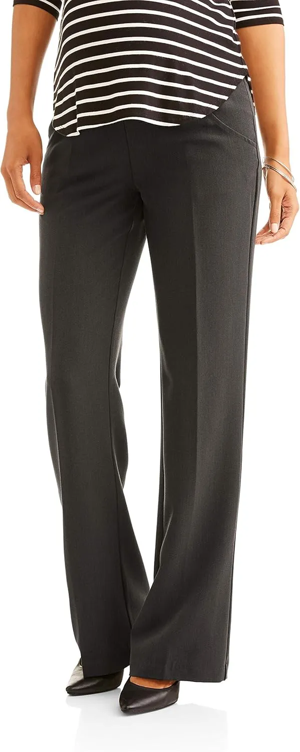 Times Two Maternity Women's Flare Leg Dress Pants