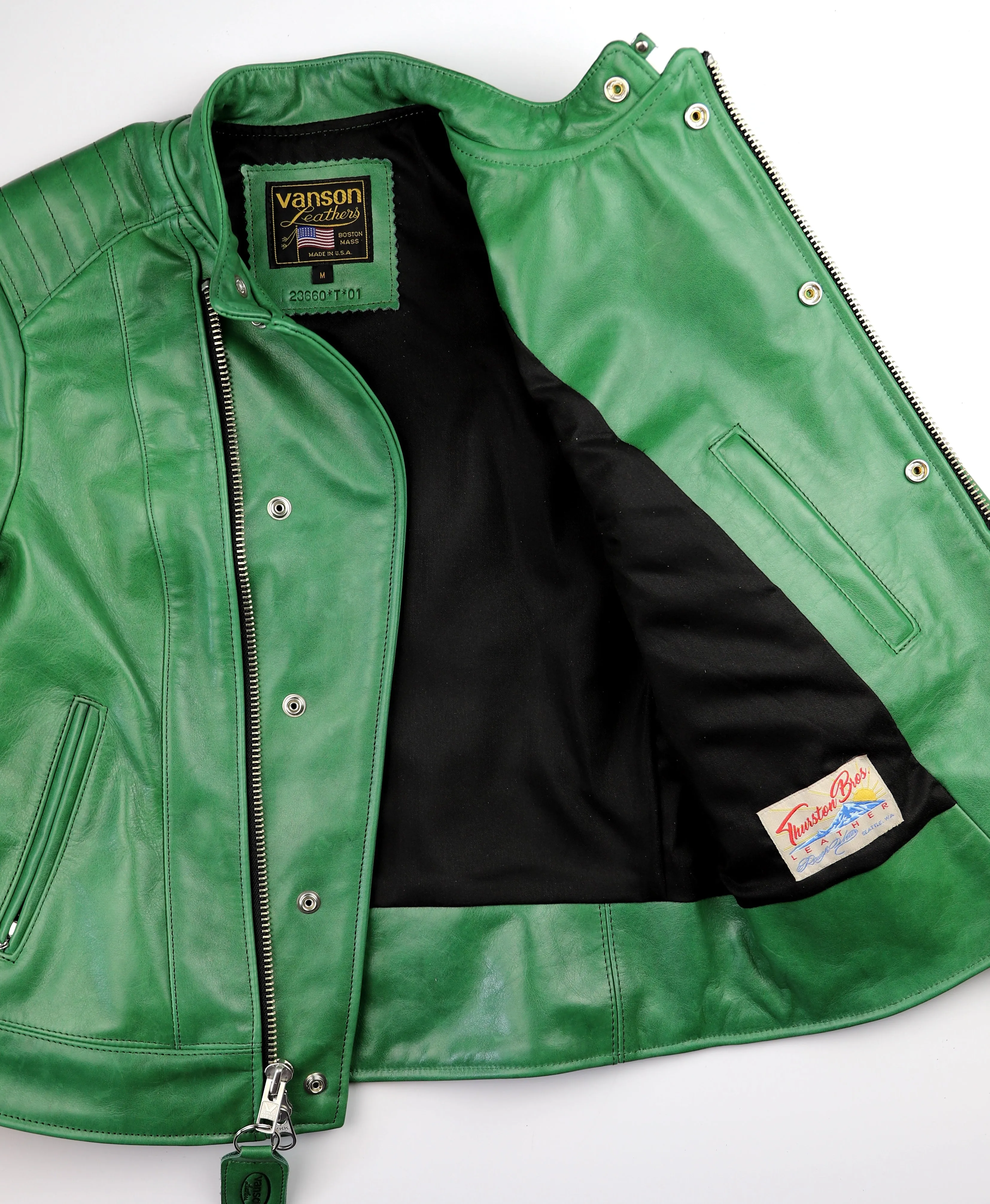 Vanson Women's Portland, Green Apple Cascadia Organica, size Medium