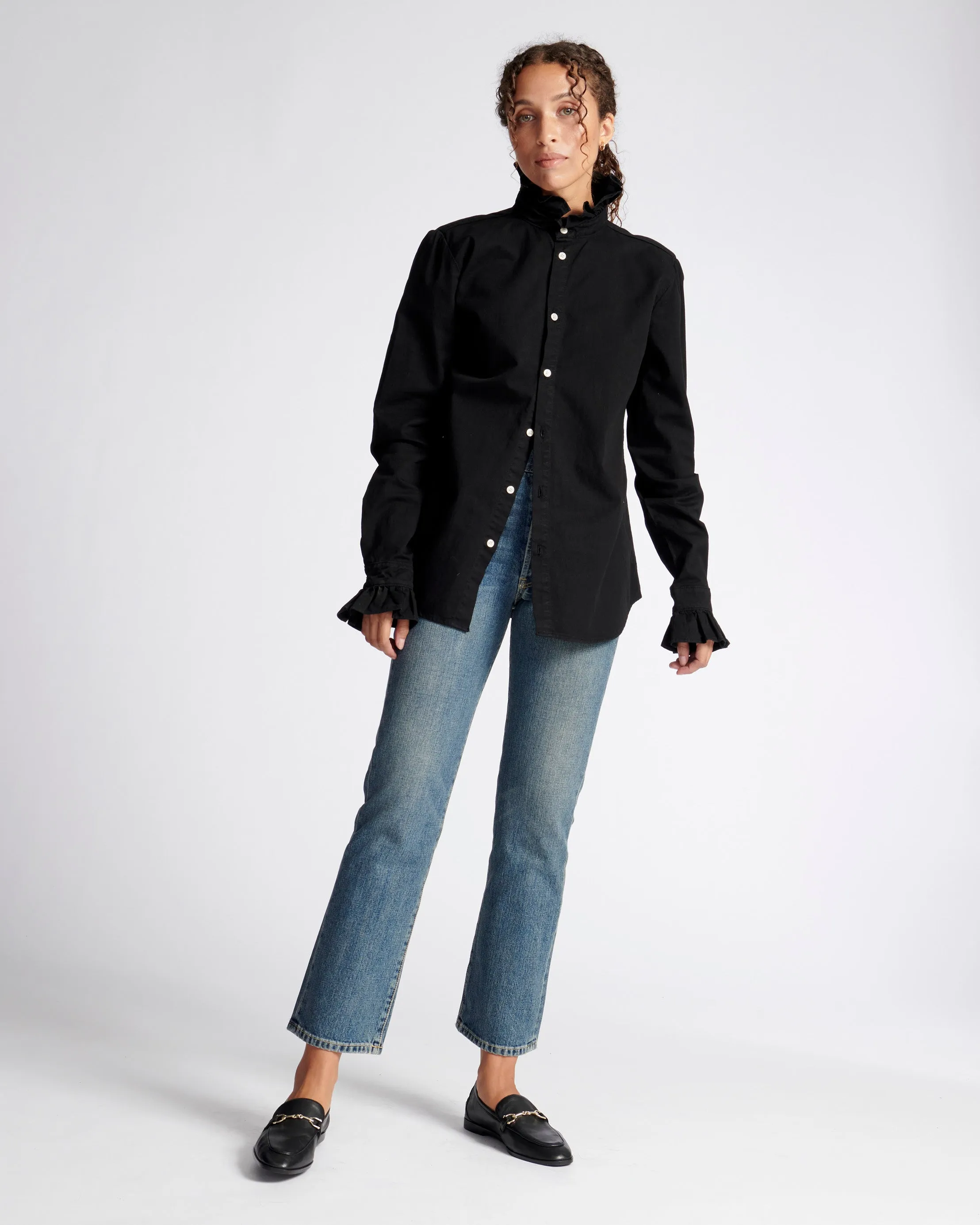 Violet Shirt in Noir