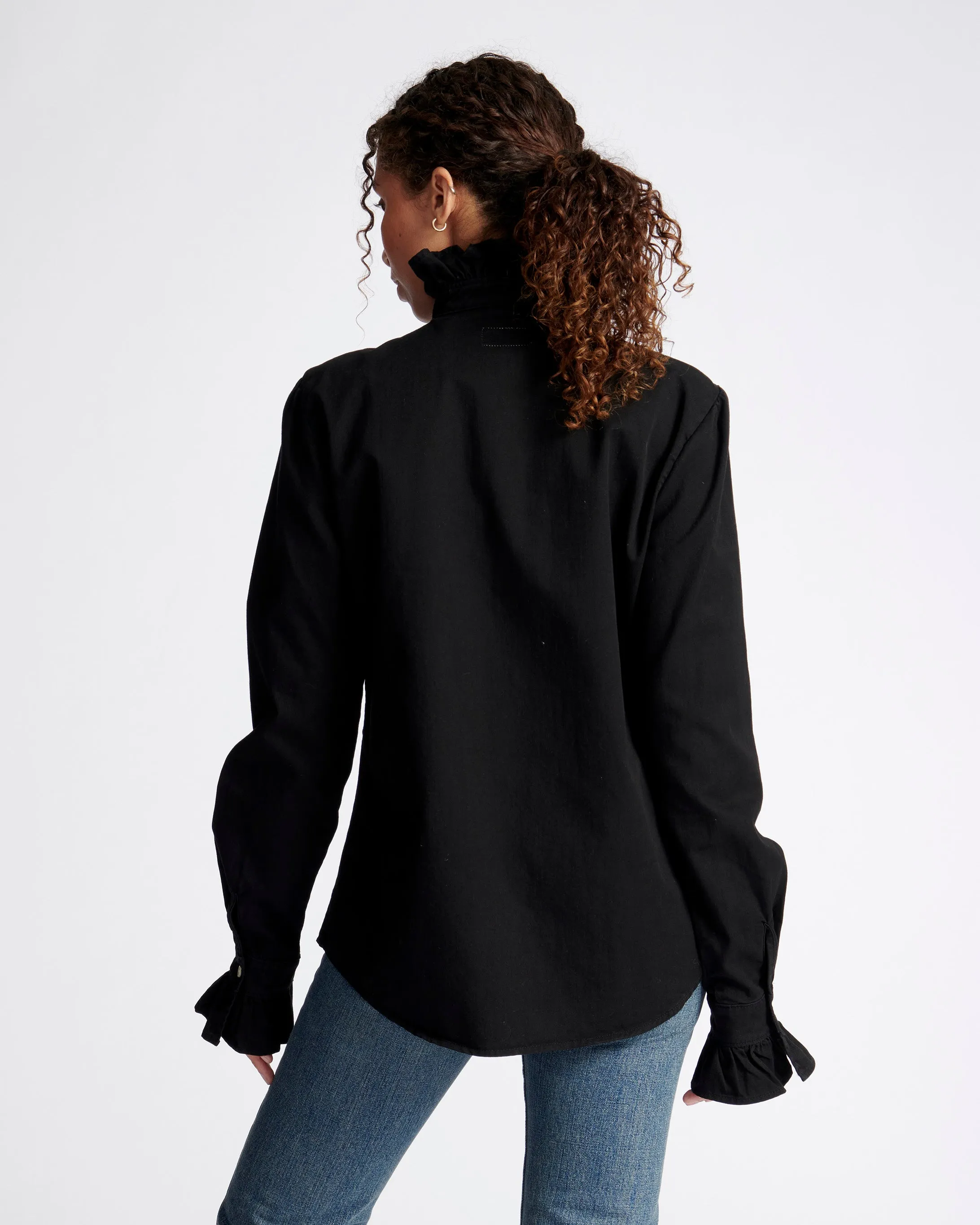 Violet Shirt in Noir